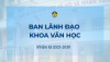 Ban lãnh đạo Khoa Văn học nhiệm kỳ 2025-2030