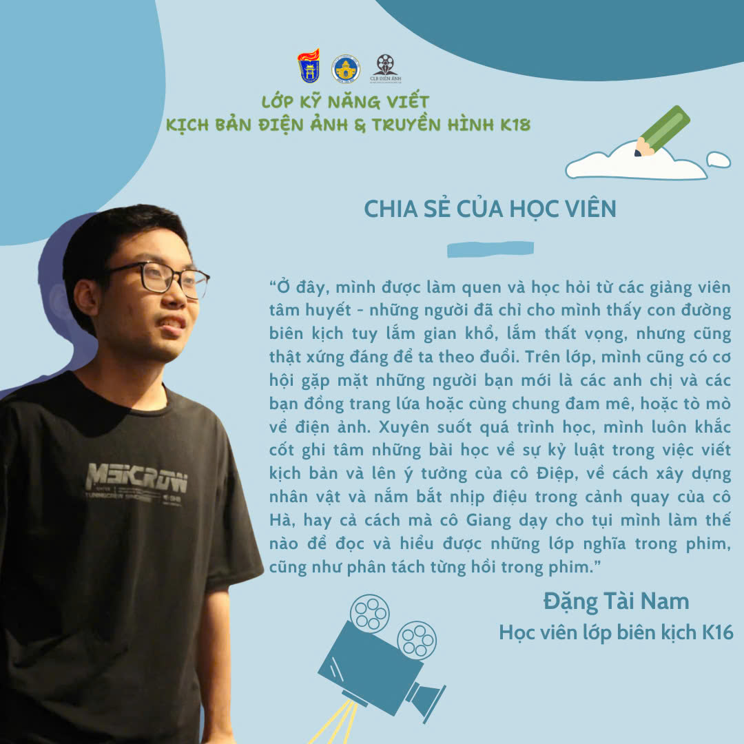 Từ bỏ “điện ảnh” để trở thành “biên kịch”: Từ bế tắc đến cánh cửa đam mê